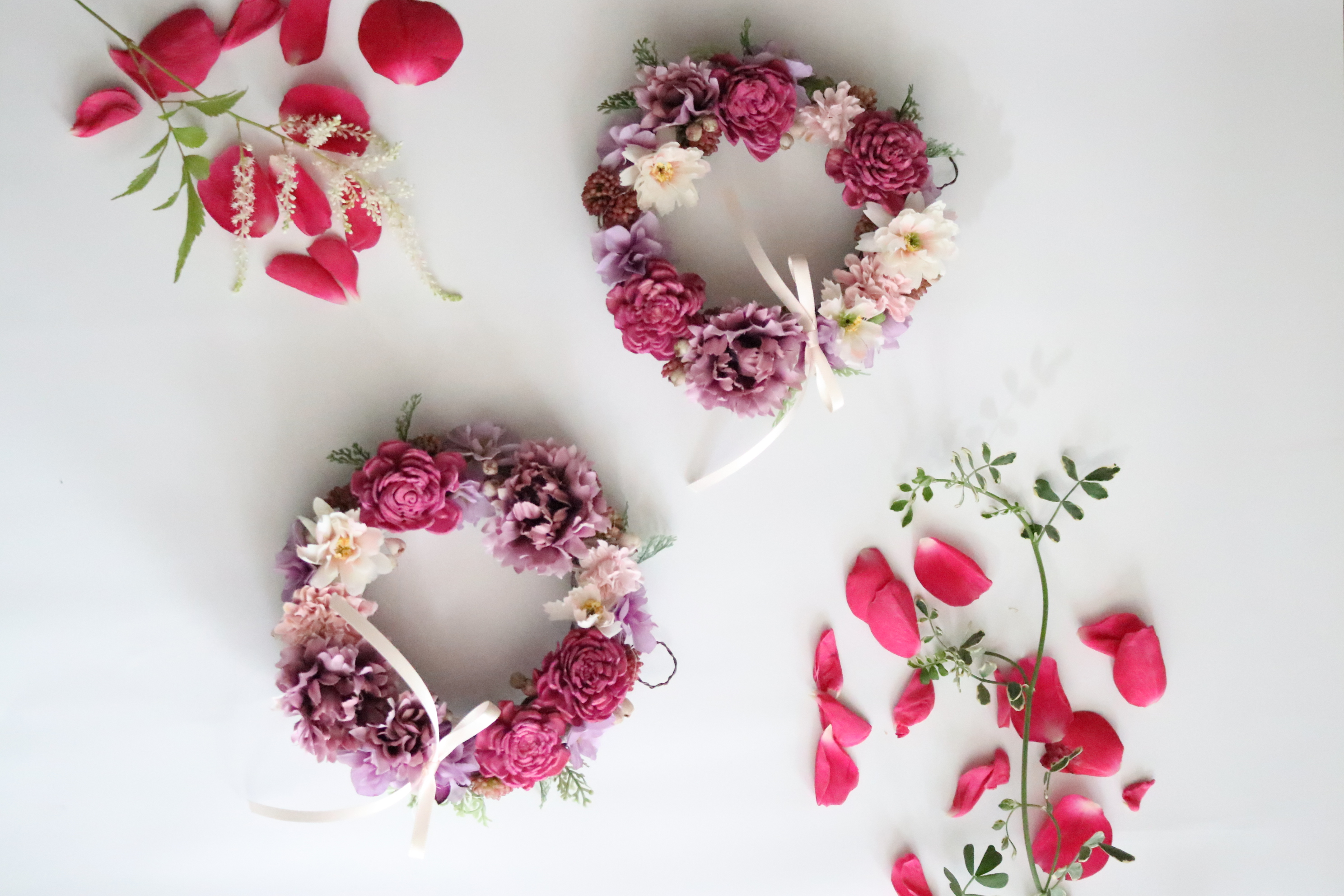 フラワーリース＜pink＞